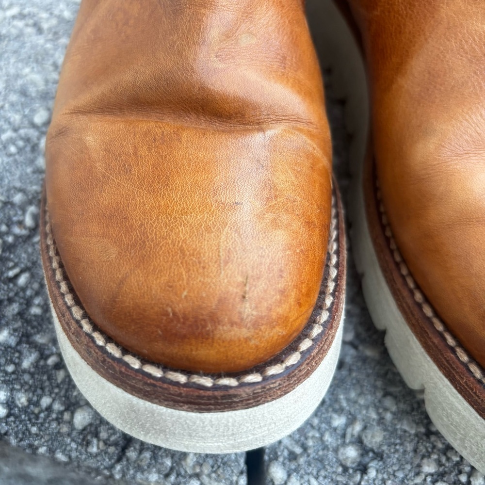 Bed Stu Lydyi platform Leather Ankle Boots Size 7 - Picture 5 of 12